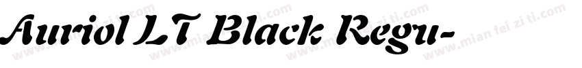 Auriol LT Black Regu字体转换